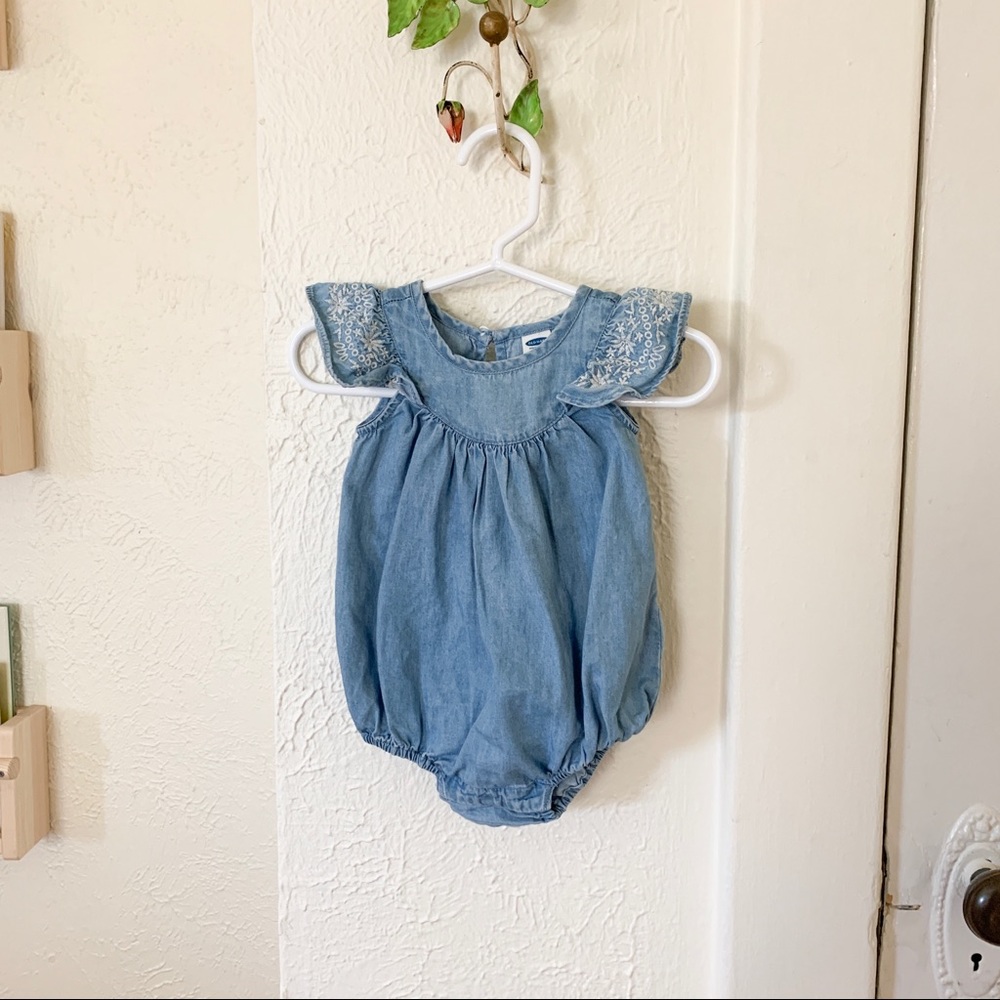 Denim romper